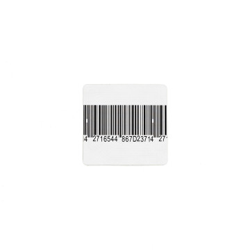 Etiquette antivol RF 5x5 code barre